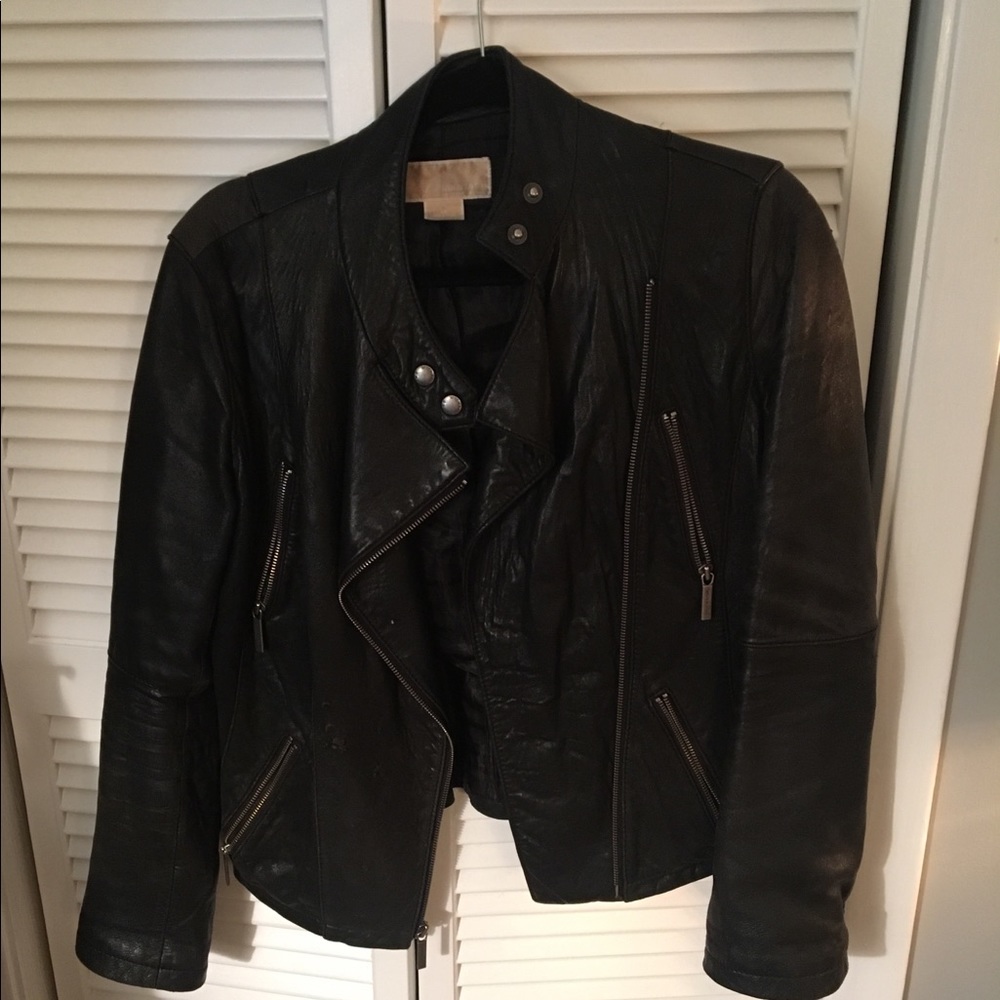 Michael Kors Black Leather Jacket